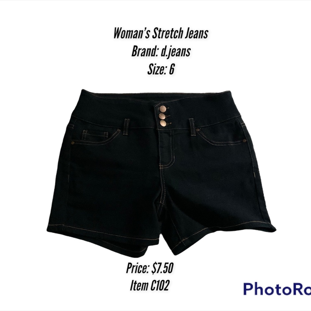 Denim Stretch Shorts